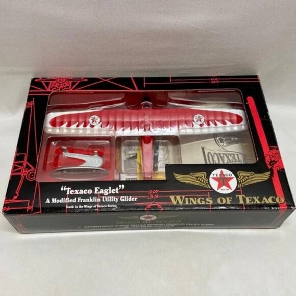 Vintage Wings of Texaco Eaglet Franklin Utility Glider Die-cast Coin Bank 2002 - Picture 2 of 15